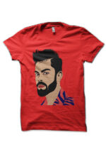 Virat Kohli Red T-Shirt