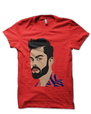 Virat Kohli Red T-Shirt