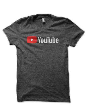 Youtube Charcoal Grey T-Shirt
