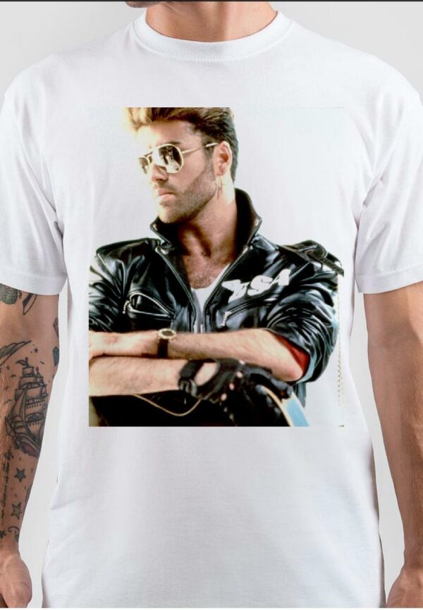 George Michael White T-Shirt