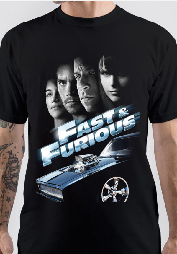 Fast & Furious Black T-Shirt