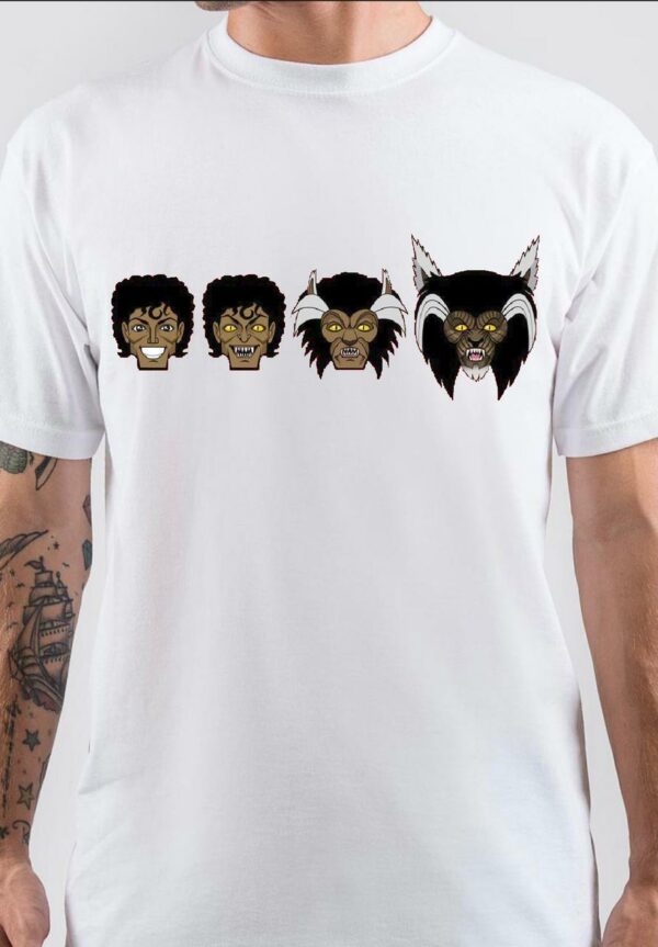 Michael Jackson Thiriller Sticker Art T-Shirt