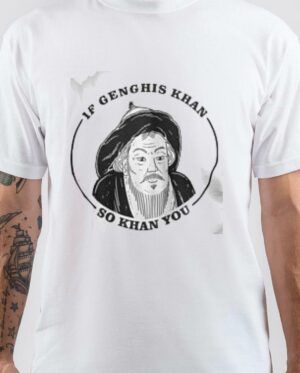Genghis Khan White T-Shirt