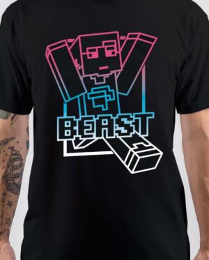 mr beast black tshirt