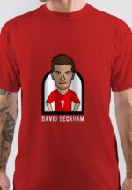 David Beckham Red T-Shirt