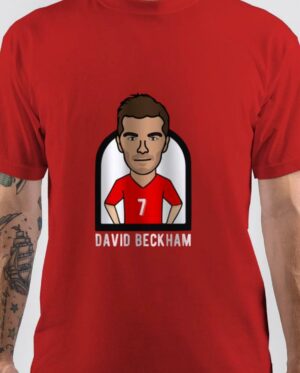 David Beckham Red T-Shirt