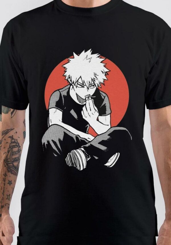 katsuki bakugo Black T-Shirt