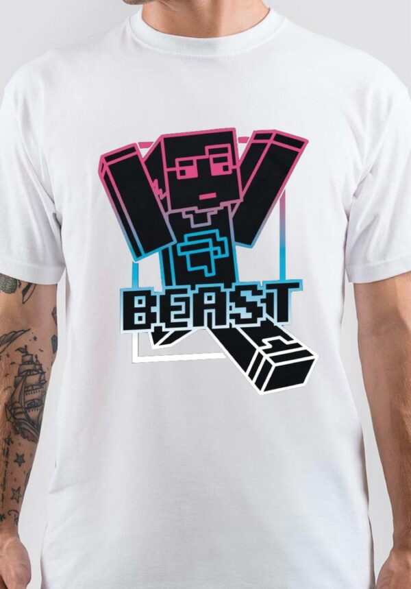 mr beast white tshirt