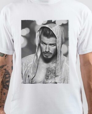 David Beckham White T-Shirt