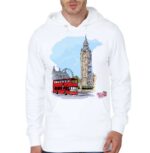 Westminster Abbey London White Hoodie