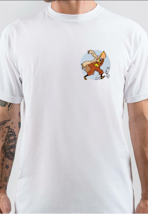 Adventure of tintin White T-Shirt