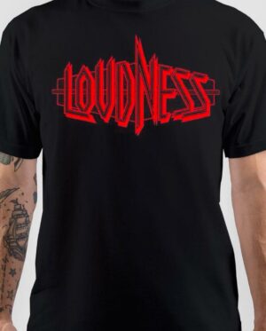 Loudness Print Black T-Shirt