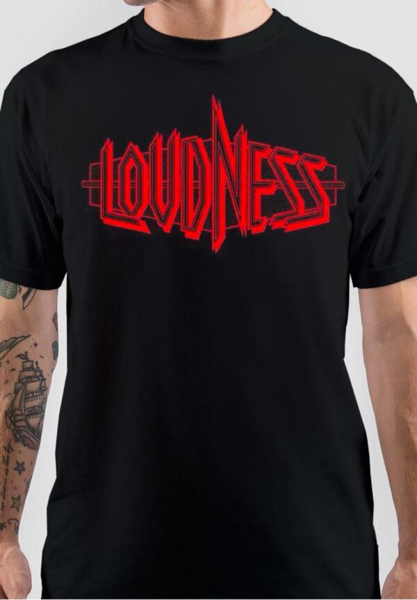 Loudness Print Black T-Shirt