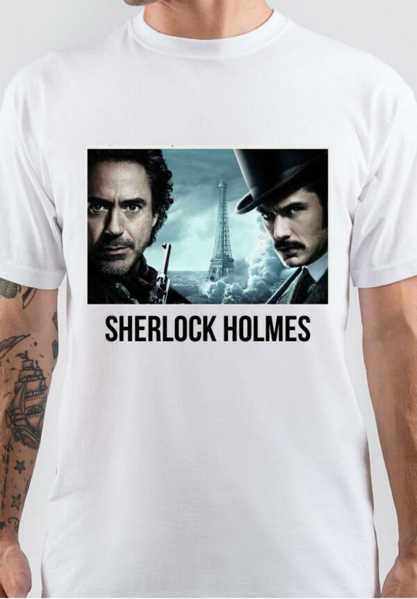 Sherlock Holmes White T-Shirt