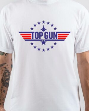 Top Gun Tom Cruise White T-Shirt