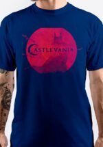 Castlevania printed Blue T-Shirt