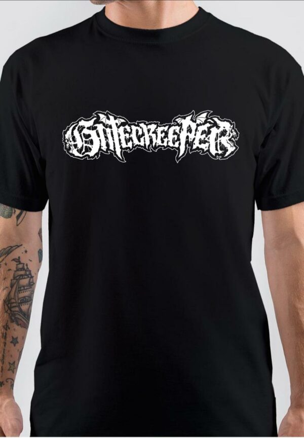 Gatecreeper Logo Printed Black T-Shirt