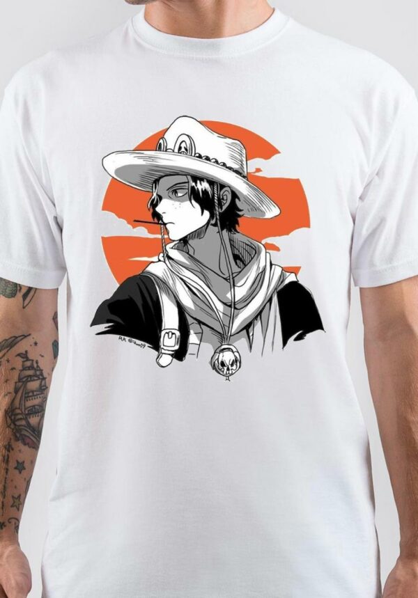 One Piece Ace X White T-Shirt