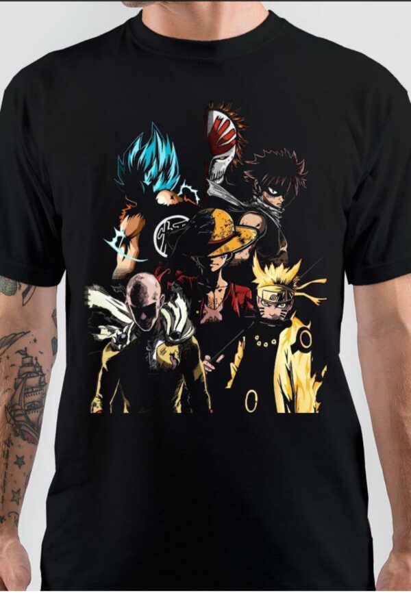 Goku Naruto And luffy T-Shirt