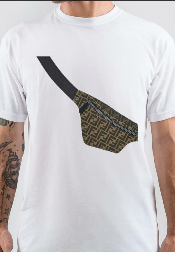 Fendi Belt Bag Print White T-shirt