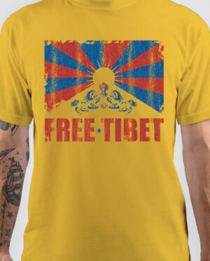Free Tibet Yellow T-Shirt