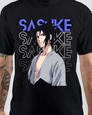 sasuke uchiha naruto Black T-Shirt