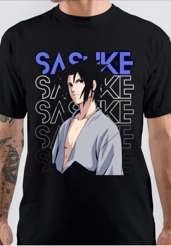 sasuke uchiha naruto Black T-Shirt