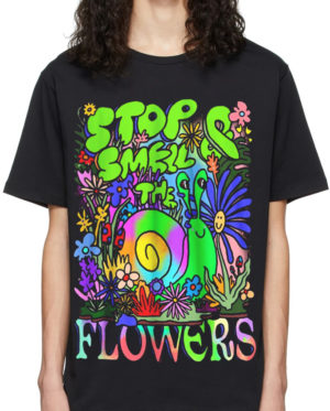 Flowers Oversized Drop T-Shirt