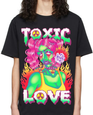 Love Toxic Oversized Drop T-Shirt