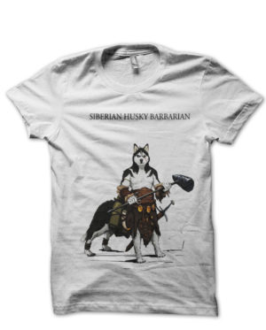 Siberian Husky Barbarian T-Shirt
