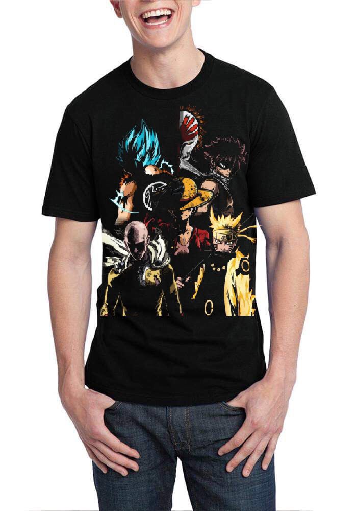 Supreme Anime Black Tshirt