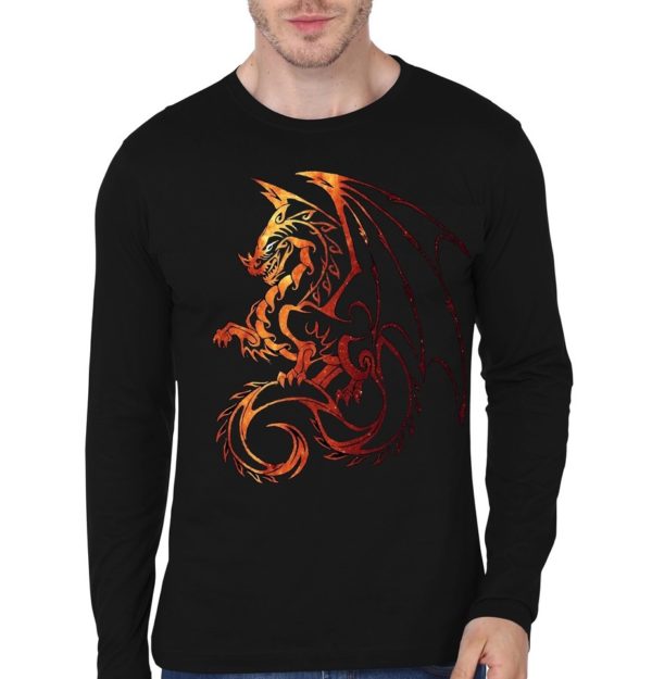 Game Of Throne Dragon Black Full Sleeve T-Shirt