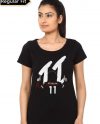Mohamed Salah Girl's Black T-Shirt