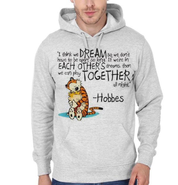 Calvin And Hobbes Grey Hoodie