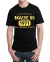 Made In 1971 All Original Parts T-Shirt