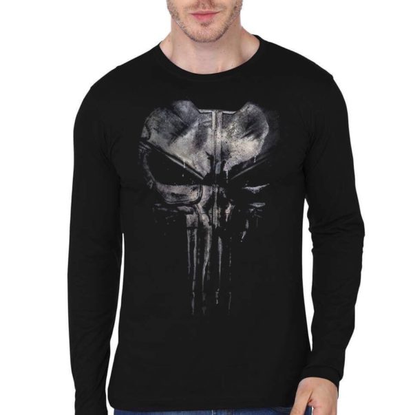 Punisher Black Full Sleeve T-Shirt