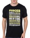 Pisces Zodiac Black T-Shirt