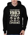 September 1983 Born Black Hoodie