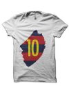 Barcelona Messi Lionel Inside White T-Shirt