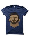 Minimalist Messi Navy Blue T-Shirt