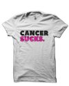 Cancer Sucks ! White T-Shirt
