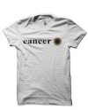 Cancer Retro Sunflower Zodiac White T-Shirt