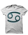 Cancer Paisley Zodiac Sign White T-Shirt