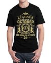 Legends Are Born On October 26 T-Shirt