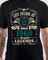 Life Begins At 60 1960 T-Shirt