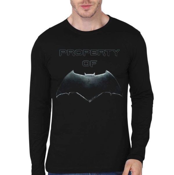 Property Of Batman Black Full T-Shirt