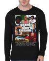 Grand Theft Fiction Black Full Sleeve T-shirt