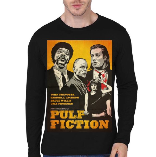 Pulp Fiction Black Full Sleeve T-Shirt