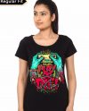 Zombie Gamer Girl's Black T-Shirt