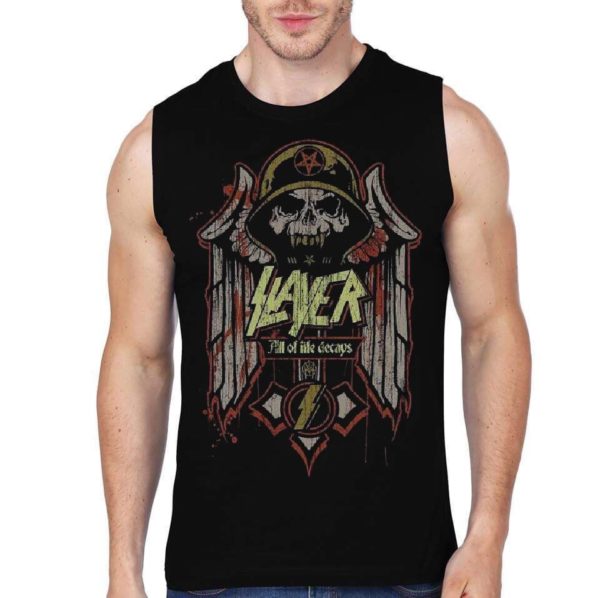 Slayer Black Sleeveless T-Shirt